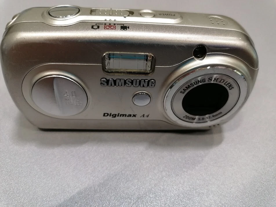 Samsung Digimax A4 Kamera 4 Mp Film Clip Voice Aufnahme Silber Nicht Aktiv - Bild 2 von 4