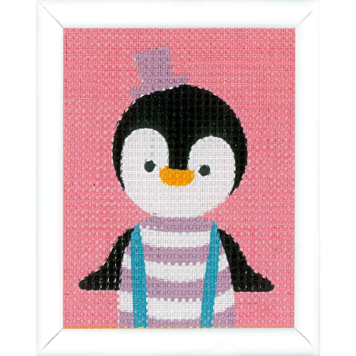 Vervaco stamped Embroidery kit ""Pinguin"", 12,5x16cm, DIY