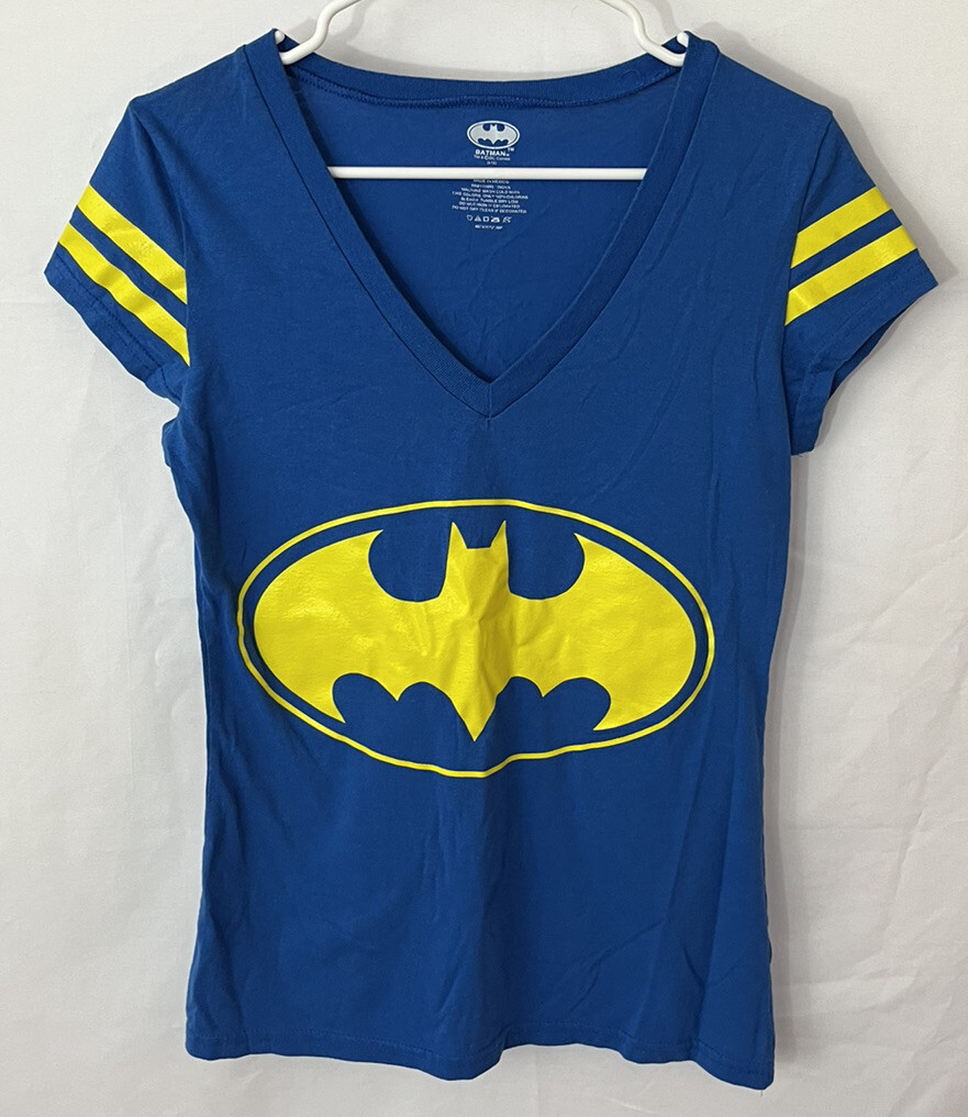 Batman Dc Comics Women's Short Sleeve Jersey Style T-Shirt Size