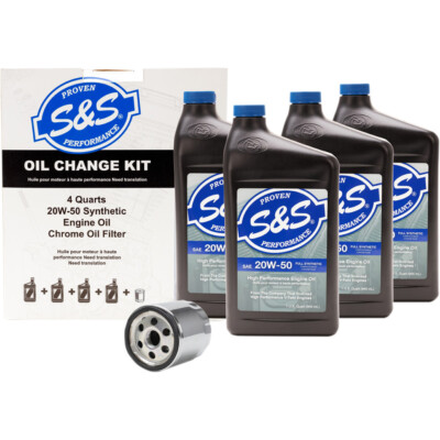 Fork Oil 2003 Road King Oil Change S&S Cycle Oil Change Kit For 99