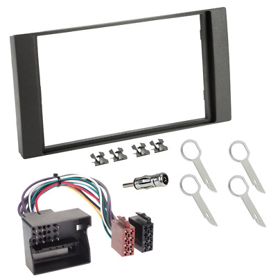 Doppel DIN Radioblende SET Ford Fiesta Focus Fusion Kuga Galaxy C-Max Transit