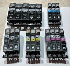 Canon inkjet cartiges CLI-226 and PGI-225 empty / virgin - LOT of 18