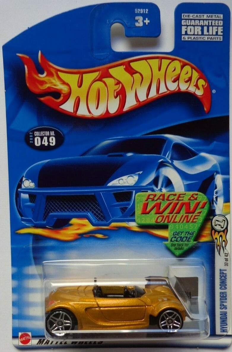 2002 Hot Wheels First Edition Hyundai Spyder Concept 37/42 (R & W