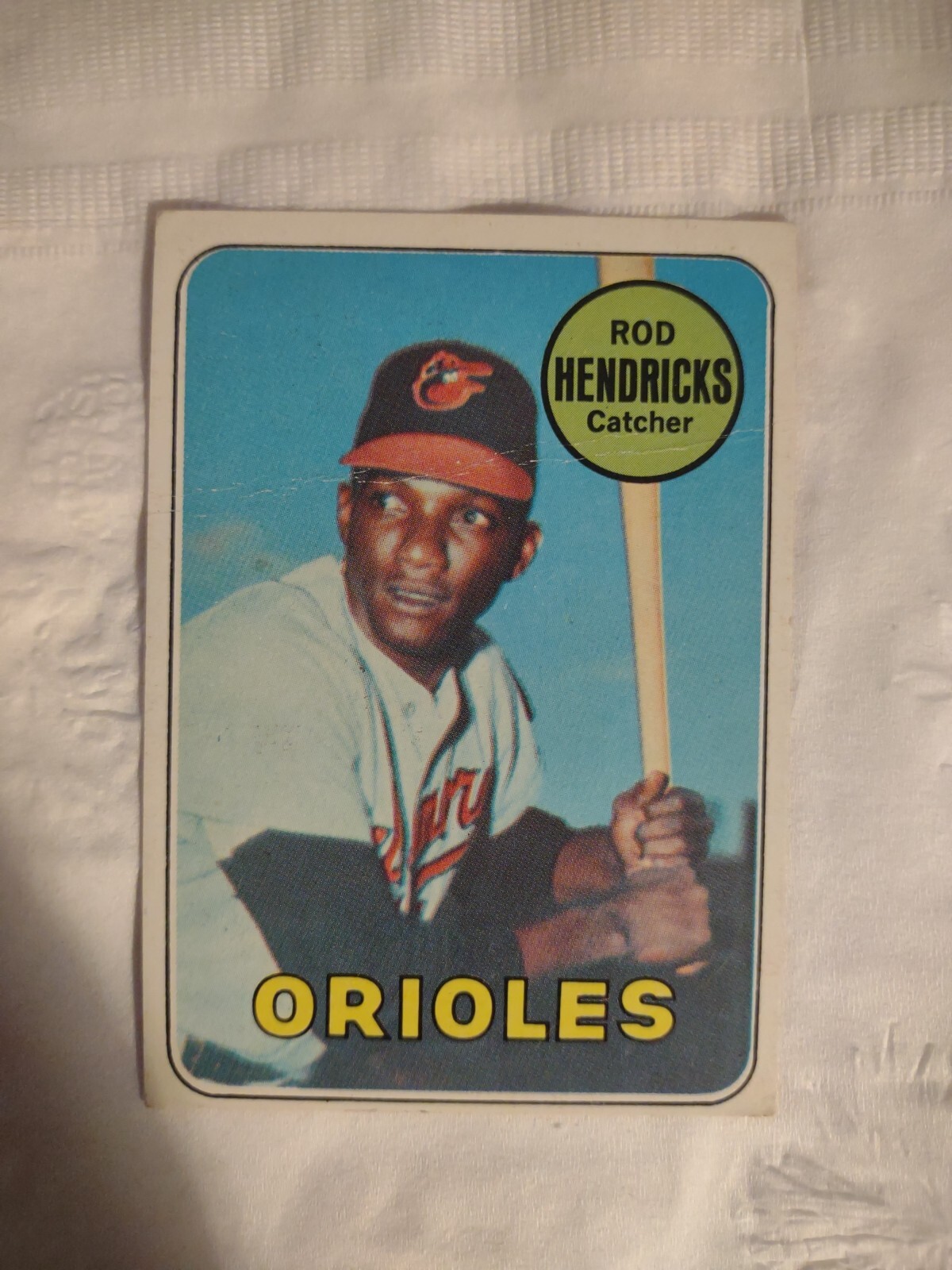 Rod Hendricks 1969 Topps Baltimore Orioles #277 Rookie surface wear