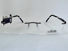 NEW Silhouette Blend 5555 CR 6040 Leather Brown 54.19.140 Eyeglasses Frames