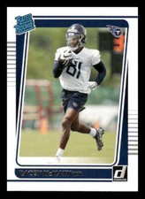 2021 Donruss #316 Racey McMath Rookie Tennessee Titans