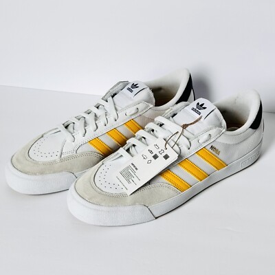 adidas Nora Shoes - White/Bold Gold/Collegiate Navy 11.5