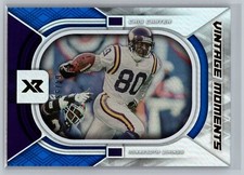 Cris Carter 2021 Panini XR VINTAGE MOMENTS BLUE VM-15 Football NFL Card /99 HOF
