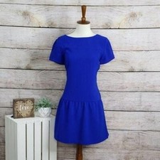 Urban Outfitters Cooperative Drop Waist Blue Dress Size Small