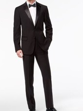 Infinite Stretch Black Tuxedo Suit 