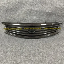 Carbon Fiber Front Grille For Infiniti 10-13 G37 11-12 G25 Sedan No Badge Emblem