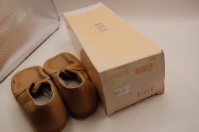 NIB Bloch Child Super Jazz Slip-On Jazz Shoes Style S0401G Tan 12 Not Returnable