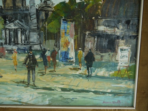Antique Oil on Canvas signed Maurice Utrillo Frame original - Picture 3 of 12