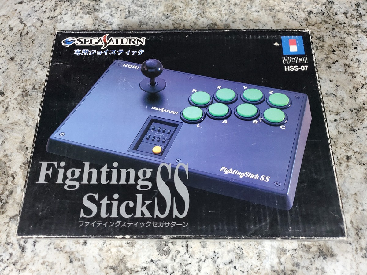 Boxed Hori Fighting Stick SS Sega Saturn Arcade Fight Stick