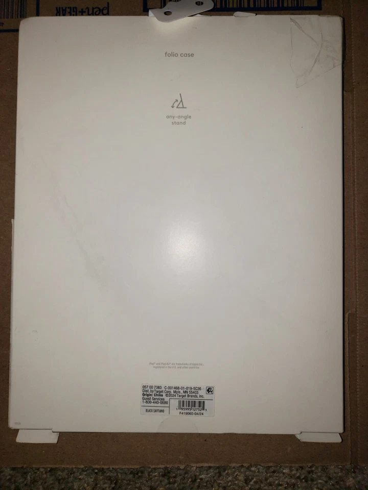 (2 For 1) Apple iPad Air 10.9 inch and iPad Pro 11 inch Case-heyday Blk Saffiano - Image 2 of 3