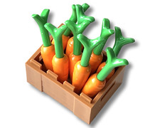 LEGO Crate of Fruit & Vegetables - Farm MOC Apple Banana Grape Carrot