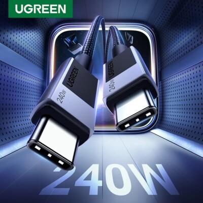 UGREEN 240W USB Type C To USB C Cable PD3.1 5A Supercharge iPhone PS5 Nintendo