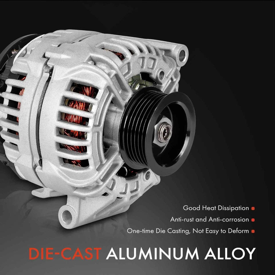 Alternador para Buick Allure LaCrosse Pontiac 2005 120A 12V CW polea de 6 ranuras Foto 4 de 4