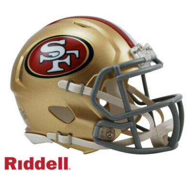 Riddell サンフランシスコ・フォーティナイナーズ ヘルメット Riddell San Francisco 49ers NFL Mini Speed Football Helmet - Gold