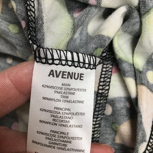 Avenue Womens Slip Nightgown Multicolor Lemons Stretch Sleeveless 14/16 New - Picture 4 of 6