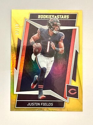 Justin Fields 2022 Panini Rookie & Stars Gold #/10*READ DESCRIPTION* SSP