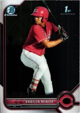 Braylin Minier 2022 Bowman #BCP-93 Chrome Prospects 1st Baseball Card