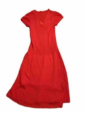 Red Knit Sweater Dress Size S small