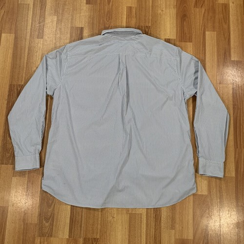 Vineyard Vines Performance Shirt Mens Extra Large Blue White Stripes Button Up - Picture 7 of 9