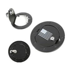 Locking Door Cover Gas Fuel Tank Cap 2/4 Door For Jeep Wrangler 07-17 JK