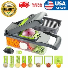 12In1 Food Vegetable Salad Fruit Peeler Cutter Slicer Dicer Chopper Kitchen Tool