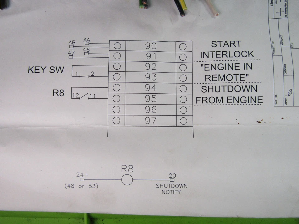 Ignition Switch for Series 3 Cat Model 3516 Marine Diesel Engine 2 keys 14 wires - Image 2 of 4