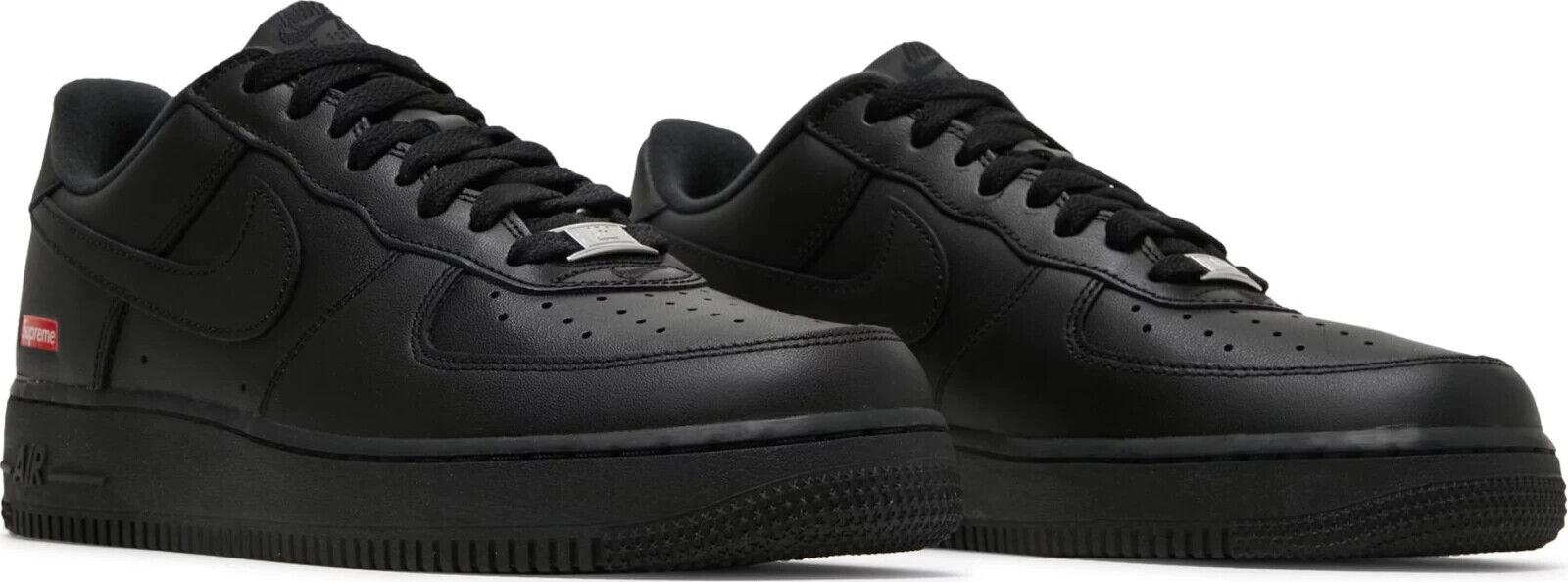 Size 10 - Nike Air Force 1 Low Supreme Black for sale online | eBay