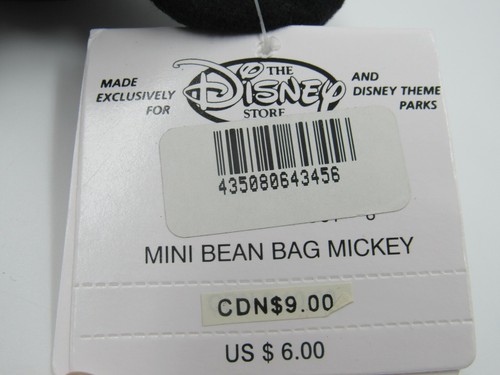Mini Bolso de Frijoles Tienda Disney Mickey Mouse con Peluche Ohio EE. UU. con Etiquetas - Imagen 4 de 4