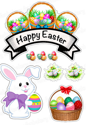 Ostern Hase Ei Tortenaufleger Party Deko essbar Geburtstag Aufsteller Geschenk