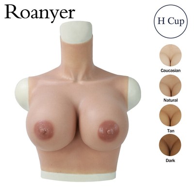 Prothèses Mammaires En Silicone Taille H - Pour Drag Queen/travesti, Réaliste, Poids 3.8kg/paire.