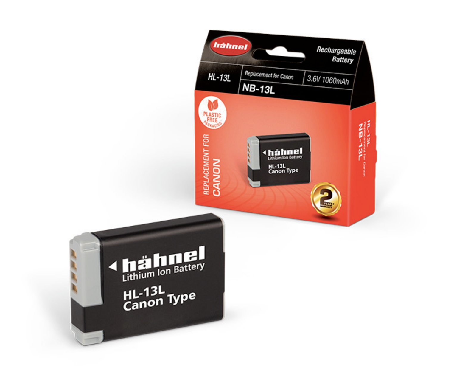 hähnel HL-13L Replacement Li-Ion Battery for Canon NB-13L - Black. TOP UK Seller
