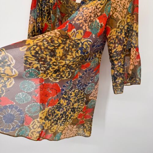 CAbi Shakespeare ruffle tie front kimono top jacket Size XL womens New - Picture 9 of 12