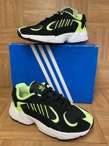 RAREð¥ Adidas Yung-1 E5317 Black Neon Volt Yellow Sz 6.5 Men's Running Shoes | eBay