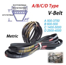V-Belt A/B/C/D Section Metric 500-5000mm Transmission Belts Width 13/17/22/32mm