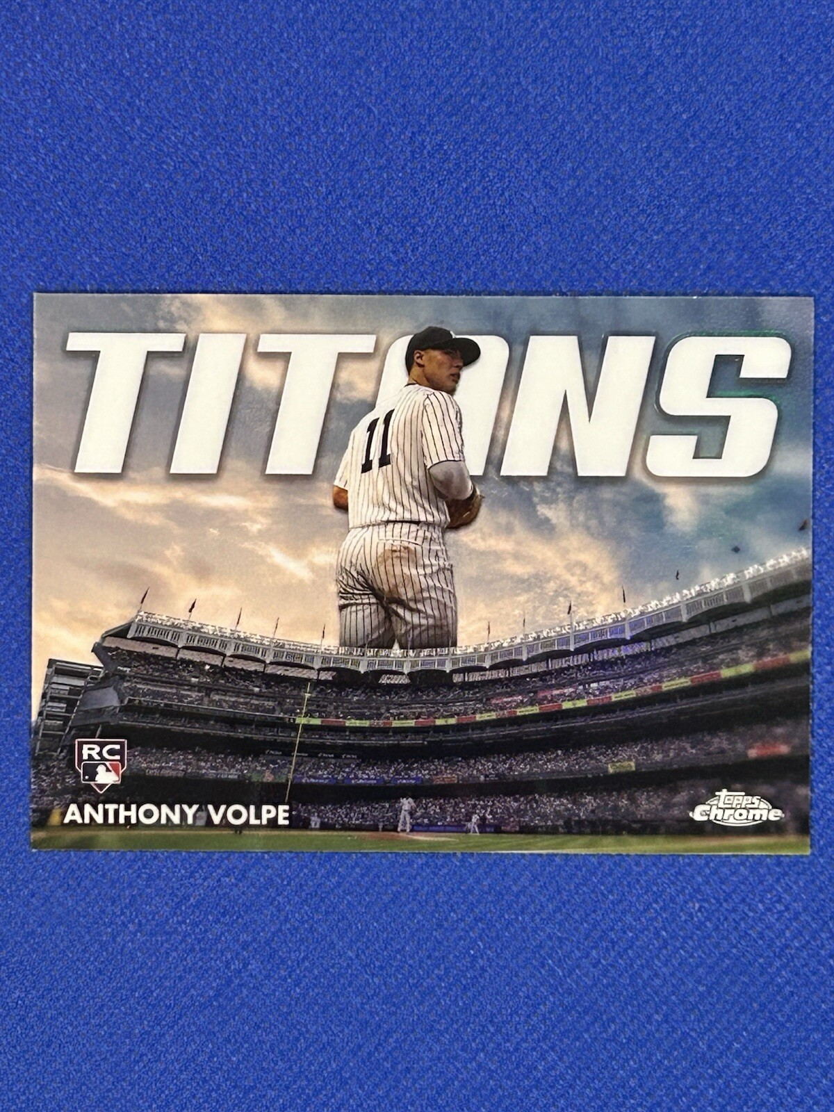 2023 Topps Chrome Update #CT-19 Anthony Volpe Titans RC Rookie Card