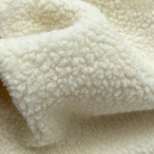 Faux Sheepskin Sherpa Fleece Thick Fabric for Coat Jacket Shoe Lining Warm Trims