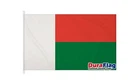 MADAGASCAR 5X3 HIGH QUALITY FLAG (150cm X 90cm) DURAFLAG with CLIPS / HOOKS