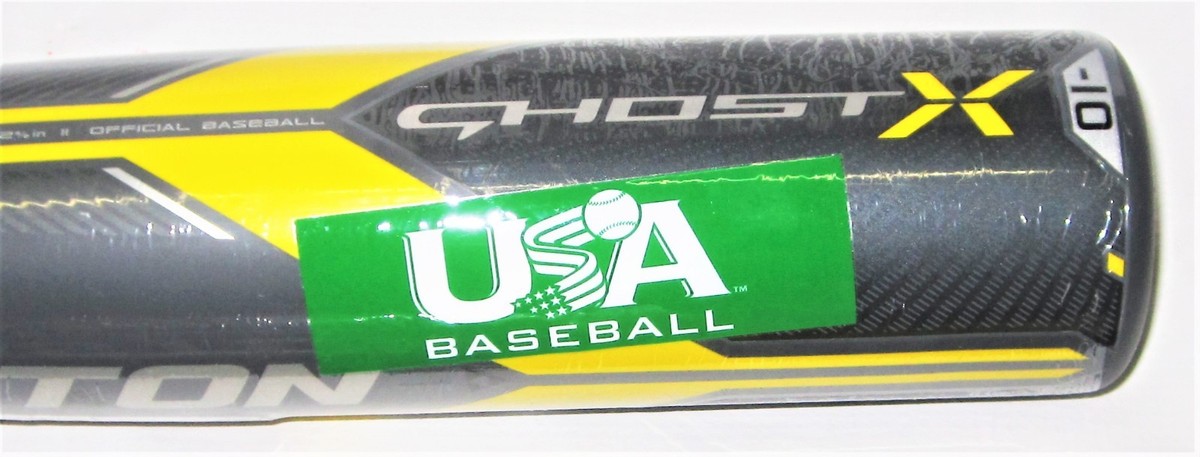 HOUSTON/Ｂ-10/made in Japan EASTON GHOST X -10 2-5/8 USA TWO PIECE COMPOSITE BAT YOUTH