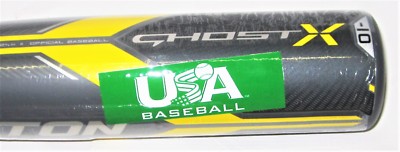 EASTON GHOST X -10 2-5/8 USA TWO PIECE COMPOSITE BAT YOUTH