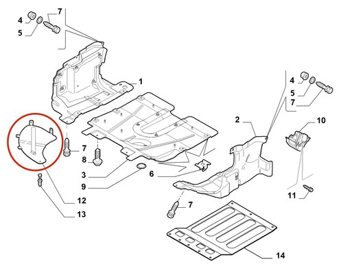 51832209 RIPARO ANTERIORE DX FIAT BRAVO II SERIE (2007-2015) - Imagen 4 de 4