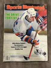 Sports Illustrated May 14, 1984 Mike Bossy The Drive For Five VTG Label Removed!