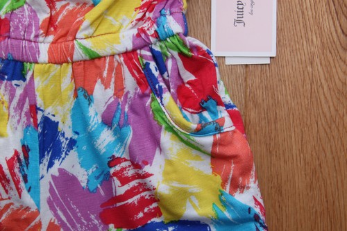 Juicy Couture Baby Girl Rayon Romper ~ Rainbow Colors ~ - Picture 3 of 5