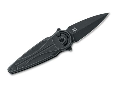 Fox Knives Saturn Aluminium All Black Linkshänder-Taschenmesser FX-551 SX ALB