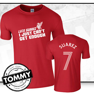 Suarez Liverpool T-Shirt ***NEW DESIGN*** Luis Suarez Barcelona Fan T-Shirt