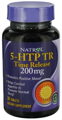 Natrol 5-HTP Time Release - 30 - 200mg Tabletten - Fördert eine positive Stimmung